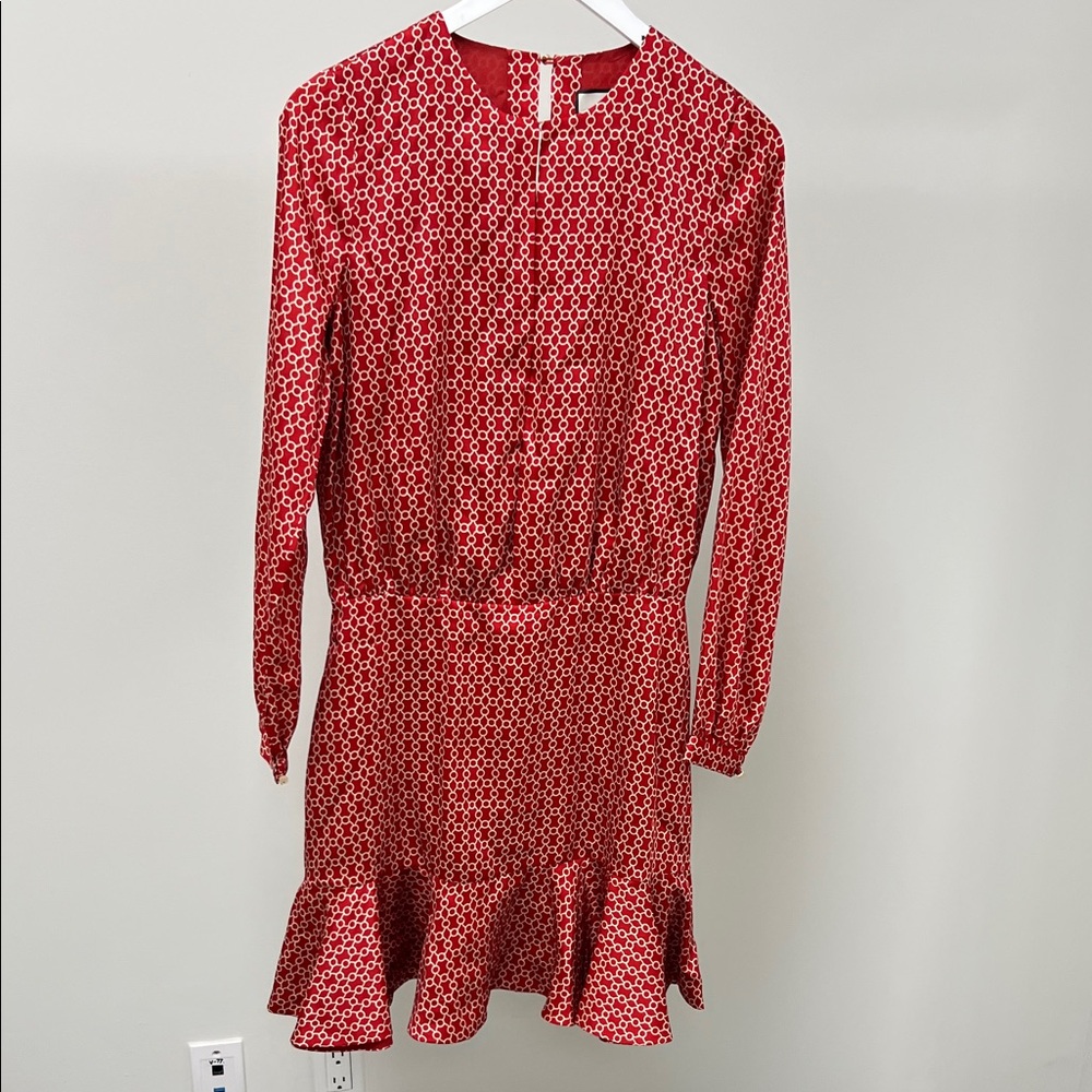 Alexis Red Geometric Print Dress